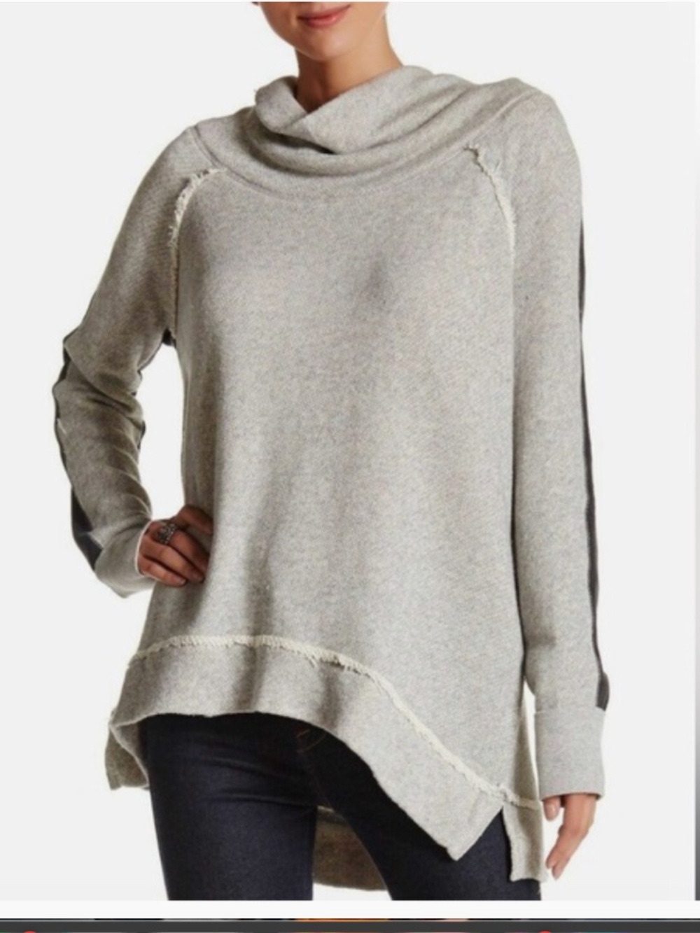 Free People * Yo Yo Cowl Neck Sweater Pullover * Oversized * Size S